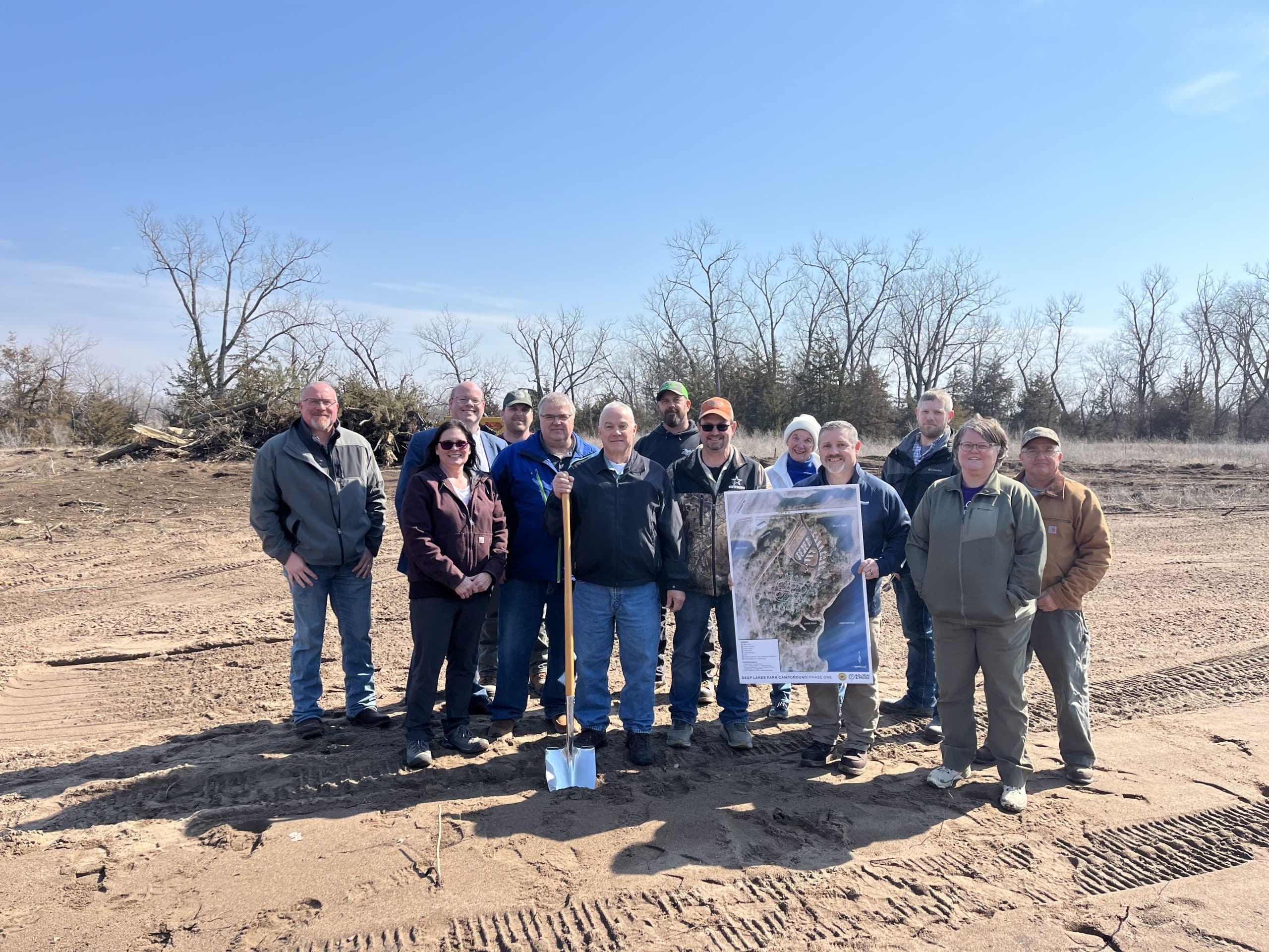 Groundbreaking held for Deep Lakes Park campground
