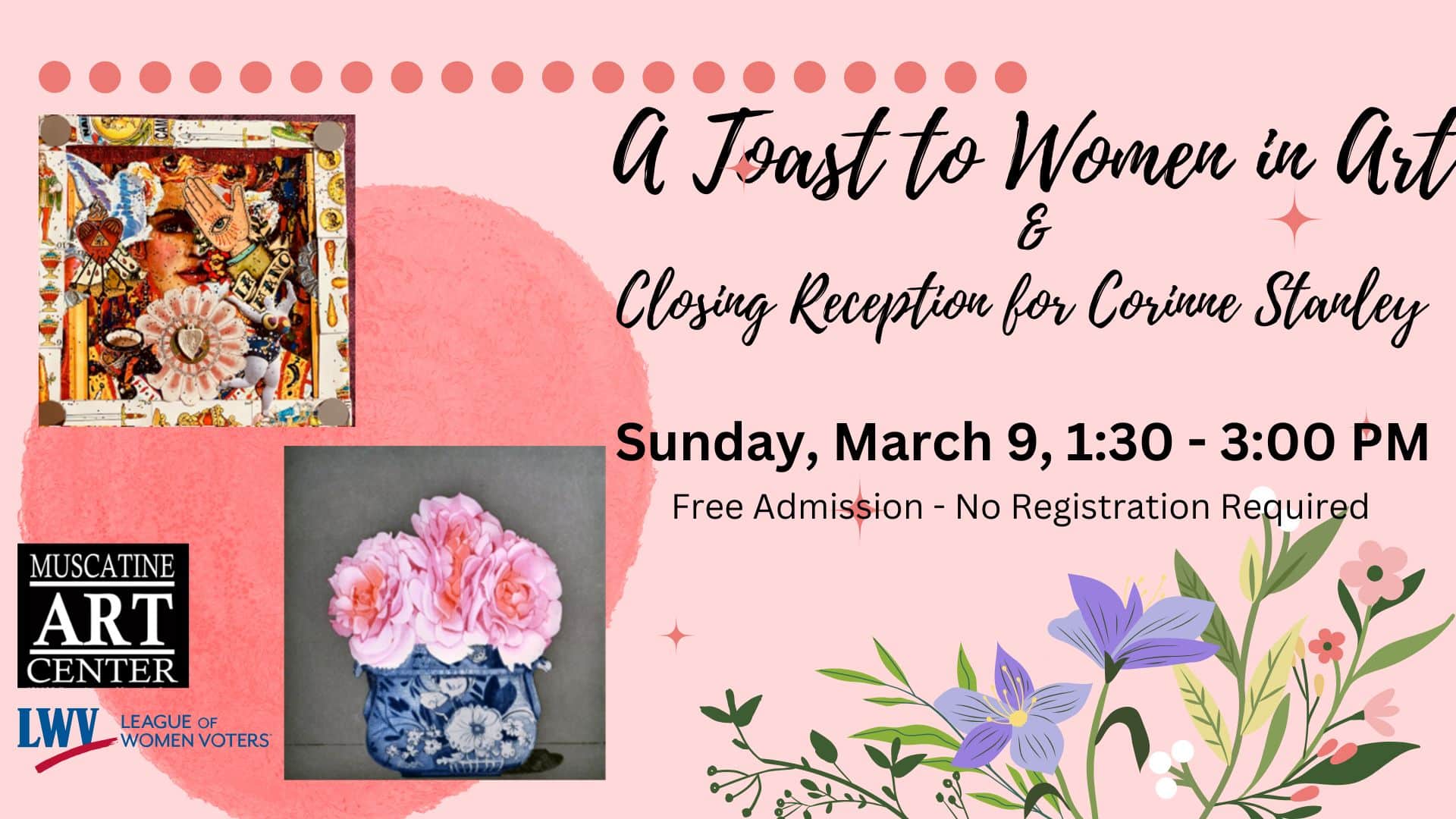 ‘A Toast to Women and Art’ coming March 9