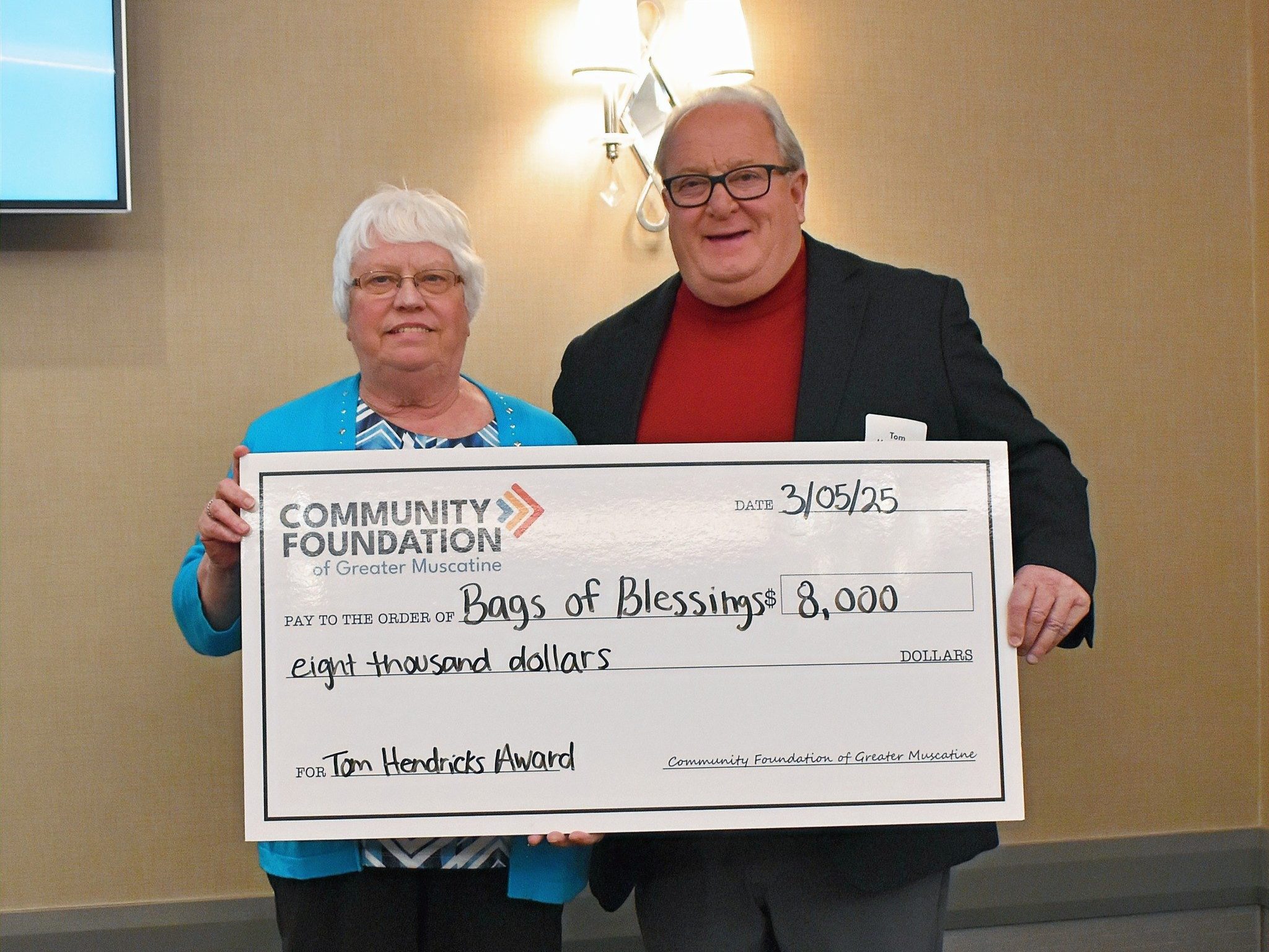Bags of Blessings named 2025 Tom Hendricks Community Service Award recipients