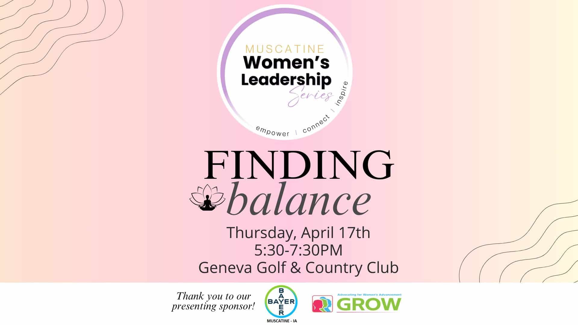 Muscatine Women’s Leadership to present ‘Finding Balance’