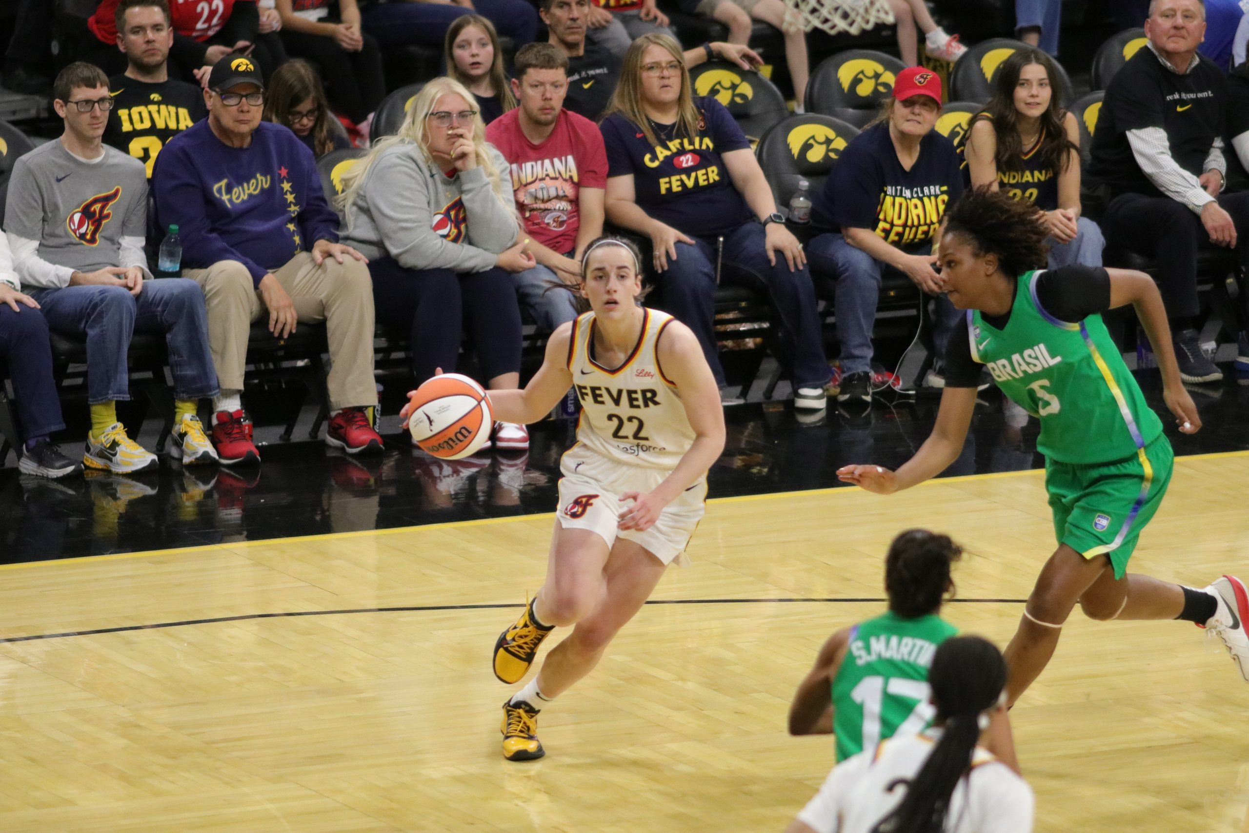 Indiana Fever Beat Brazilian National Team 108-44 in Preseason Matchup in Iowa City