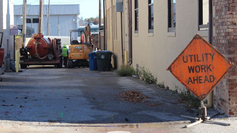 Update on the #2 Alley Closure Extended for Fiber Installation Project