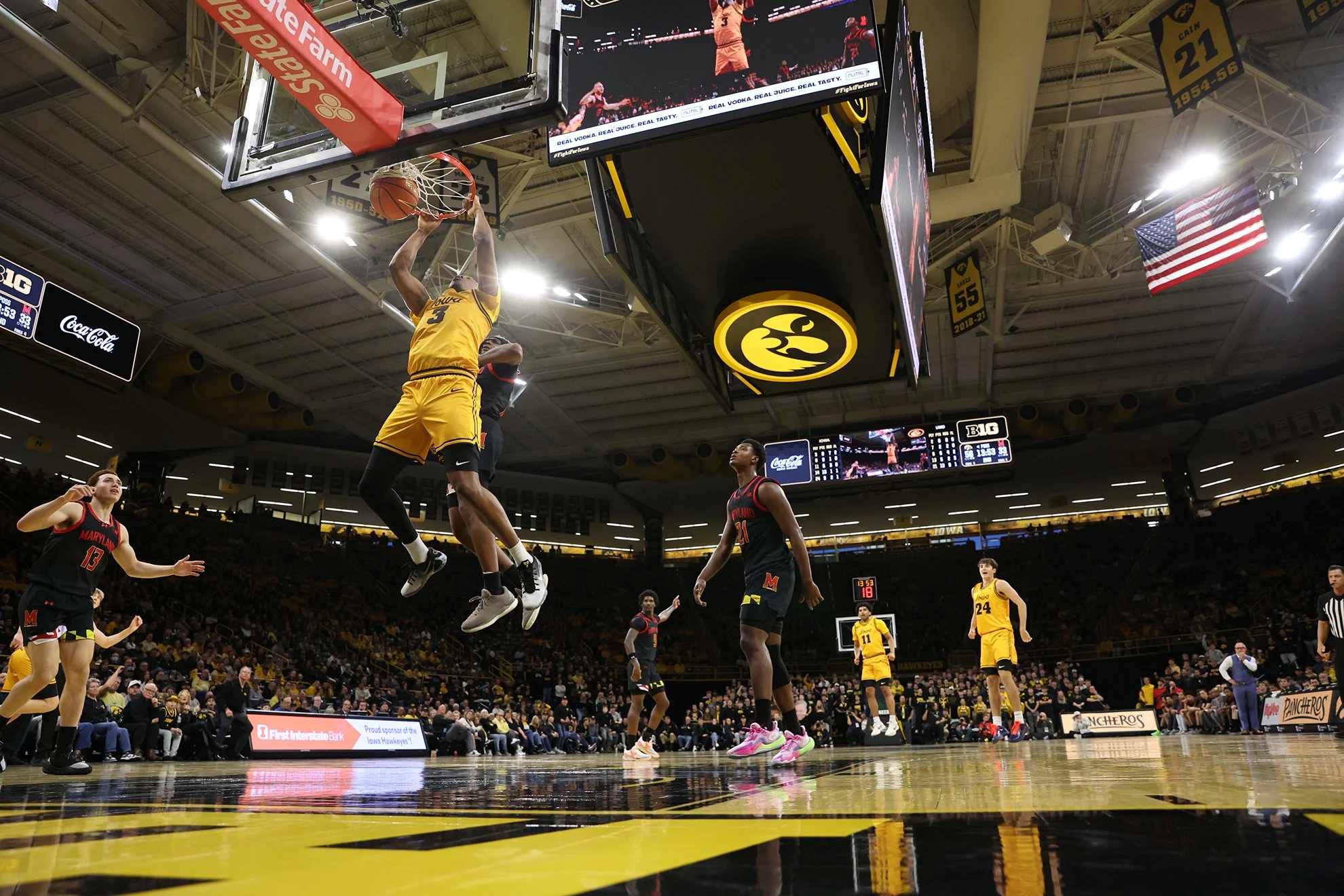 Iowa Men Get First Big Ten Win